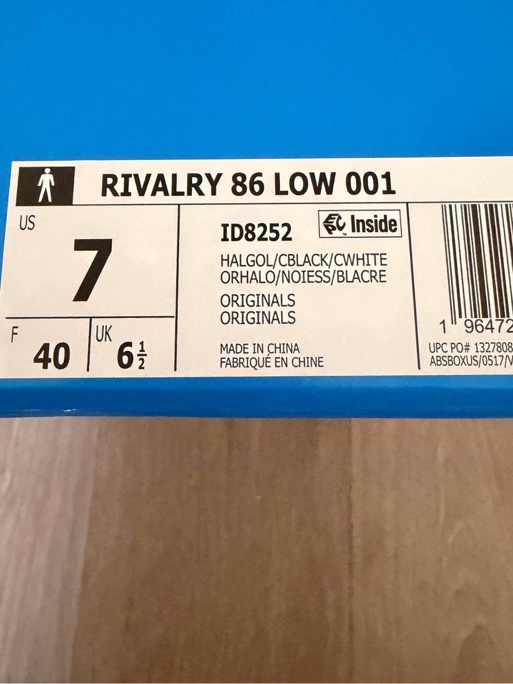 adidas Rivalry 86 Low Black White